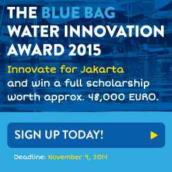 The Blue Bag Water Innovation Award 2015, Sweden The Blue Bag Water Innovation Award 2015, Sweden