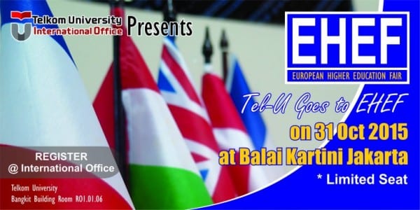 Tel-U goes to EHEF (European Higher Education Fair) Tel-U goes to EHEF (European Higher Education Fair)