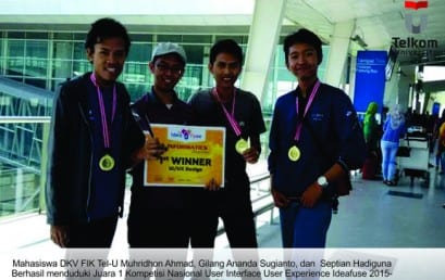 Again, Creative Industry Students Get First Winner in National User Interface Experience Ideafuse Competition 2015