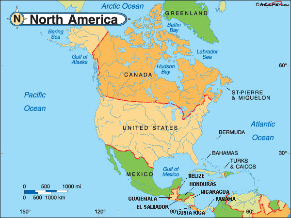 North America Continent - Telkom University International Office