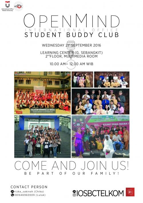 International Office Student Buddy Club (IOSBC) Open Mind 2016 International Office Student Buddy Club (IOSBC) Open Mind 2016