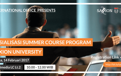 Sharing Session Saxion Summer Program