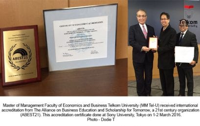 Master of Management FEB Tel-U Received International Accreditation ABEST 21