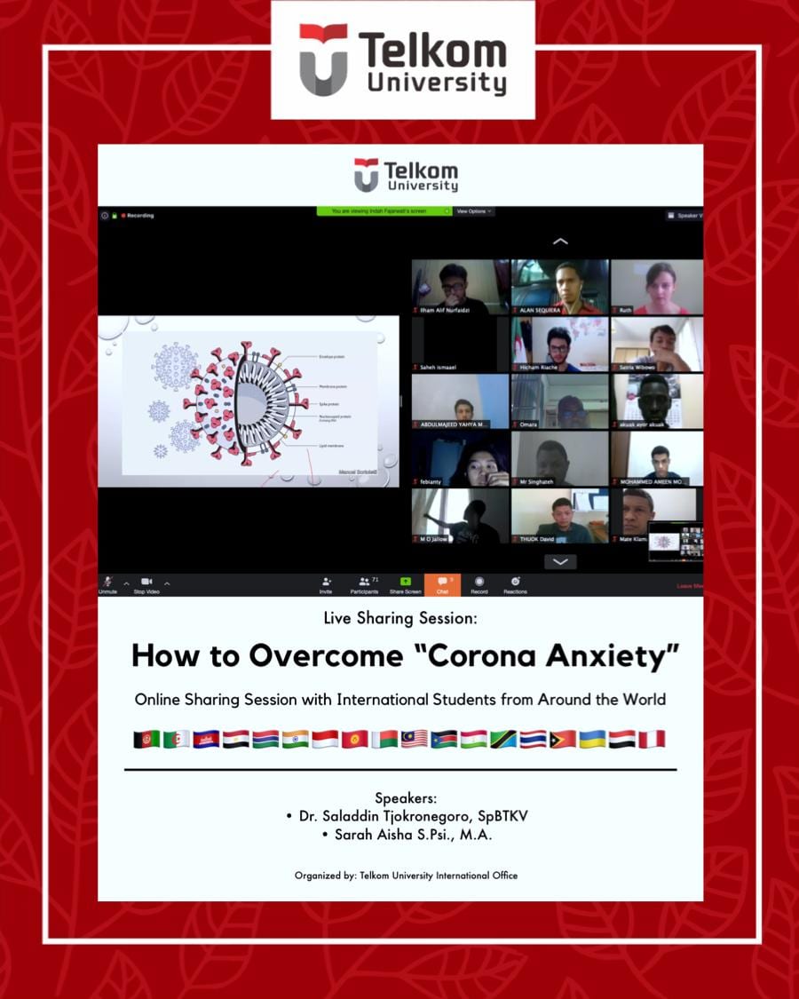 Live Sharing Session Eps. 2: How to Overcome “Corona Anxiety” Live Sharing Session Eps. 2: How to Overcome “Corona Anxiety”