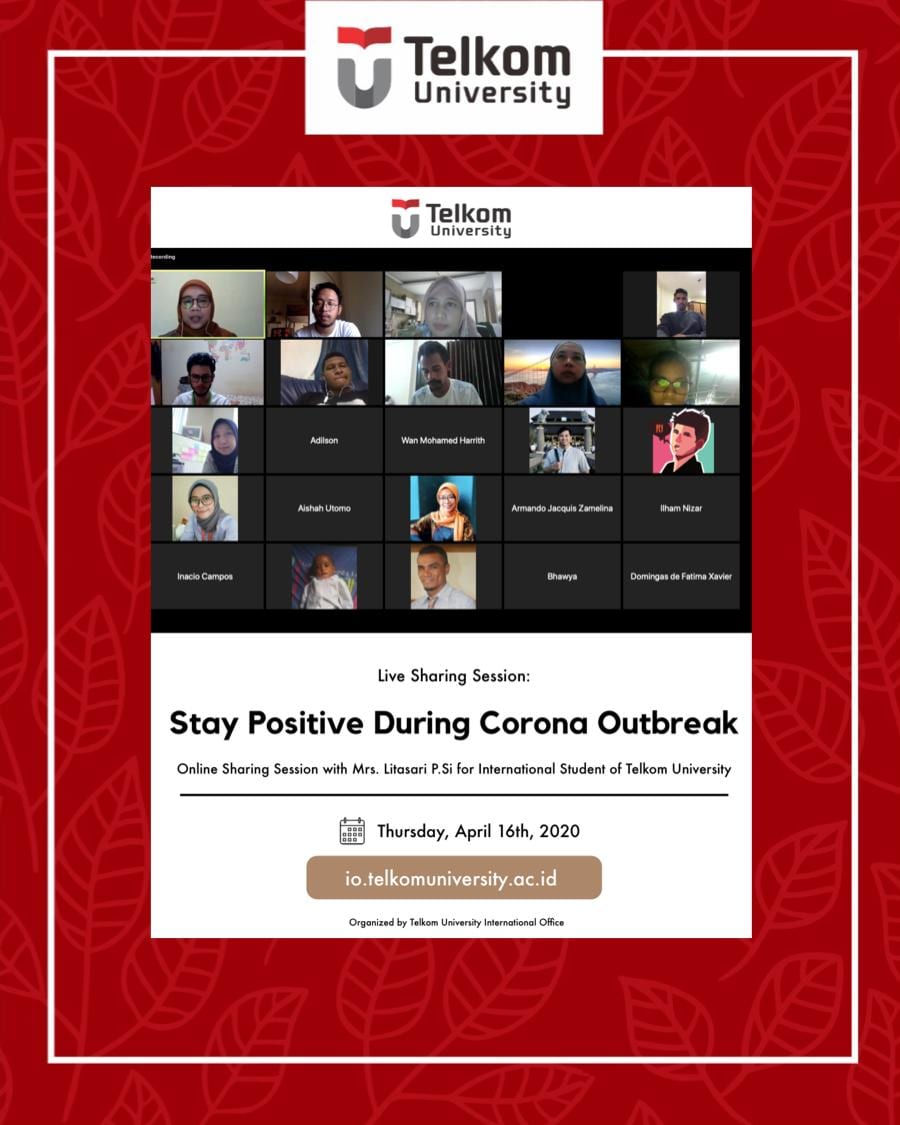 Live Sharing Session Eps.3: Stay Positive during Corona Outbreak Live Sharing Session Eps.3: Stay Positive during Corona Outbreak