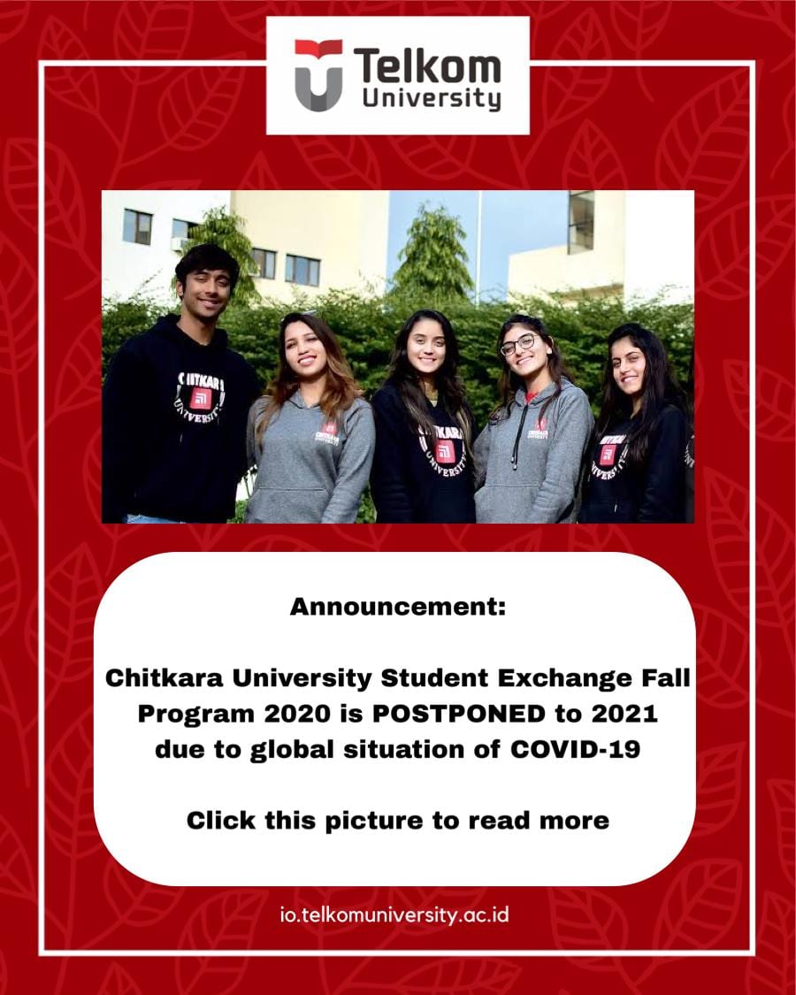 Chitkara University Fall Semester Exchange Program 2020 Postponed