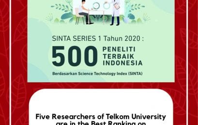Five Researchers of Telkom University are Named 500 Best Researchers in Indonesia