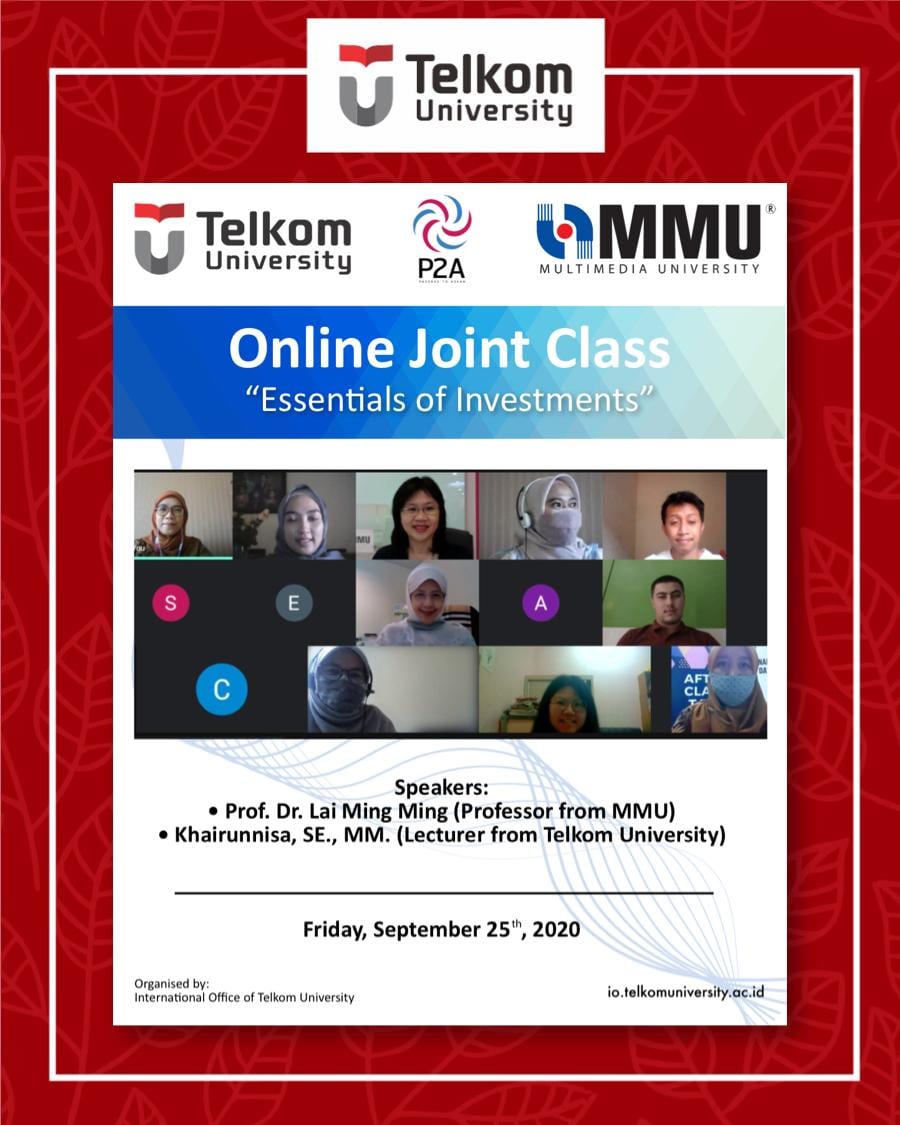Essentials of Investments, the 17th Online Joint Class Tel-U & MMU Essentials of Investments, the 17th Online Joint Class Tel-U & MMU