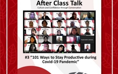 Stay Productive During Pandemic Time, After Class Talk #3