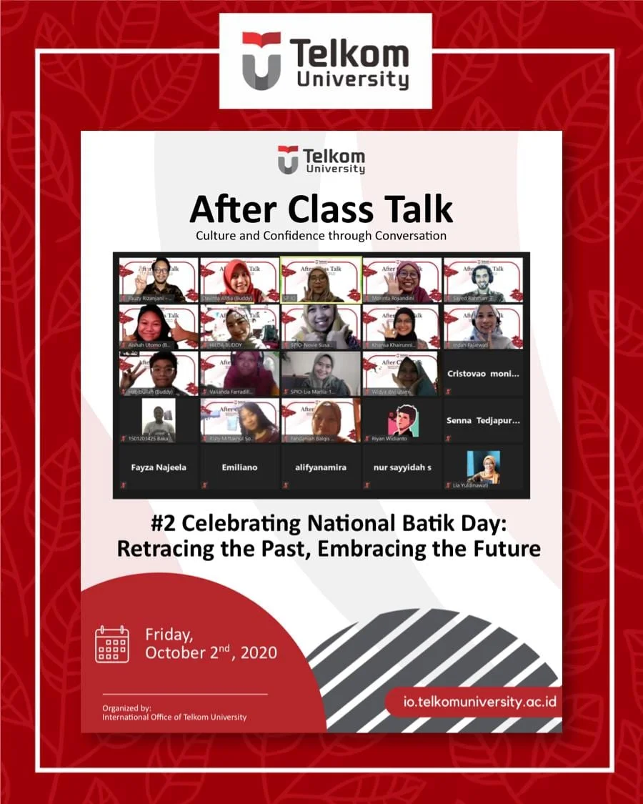 Retracing the Past Embracing the Future, Celebrating National Batik Day (After Class Talk October Series #2) Retracing the Past Embracing the Future, Celebrating National Batik Day (After Class Talk October Series #2)