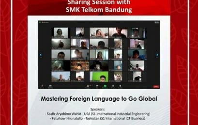 Mastering Foreign Language to Go Global, Sharing Session with SMK Telkom Bandung