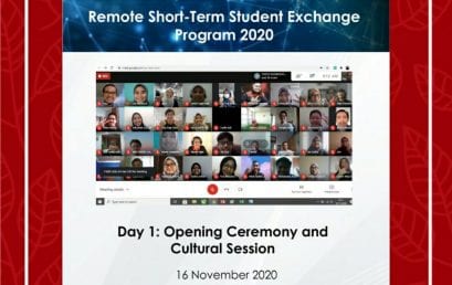 Remote Short-Term Student Exchange Program 2020 Tel U & Univ. of Malaya: “Opening Ceremony & Cultural Session”