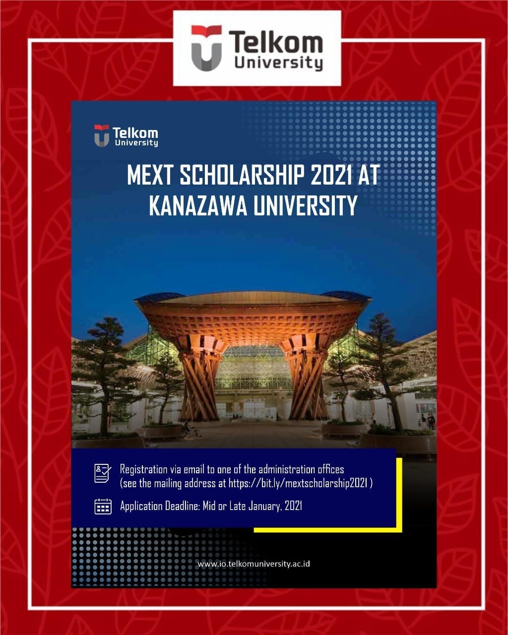 MEXT Scholarship 2021 at Kanazawa University
