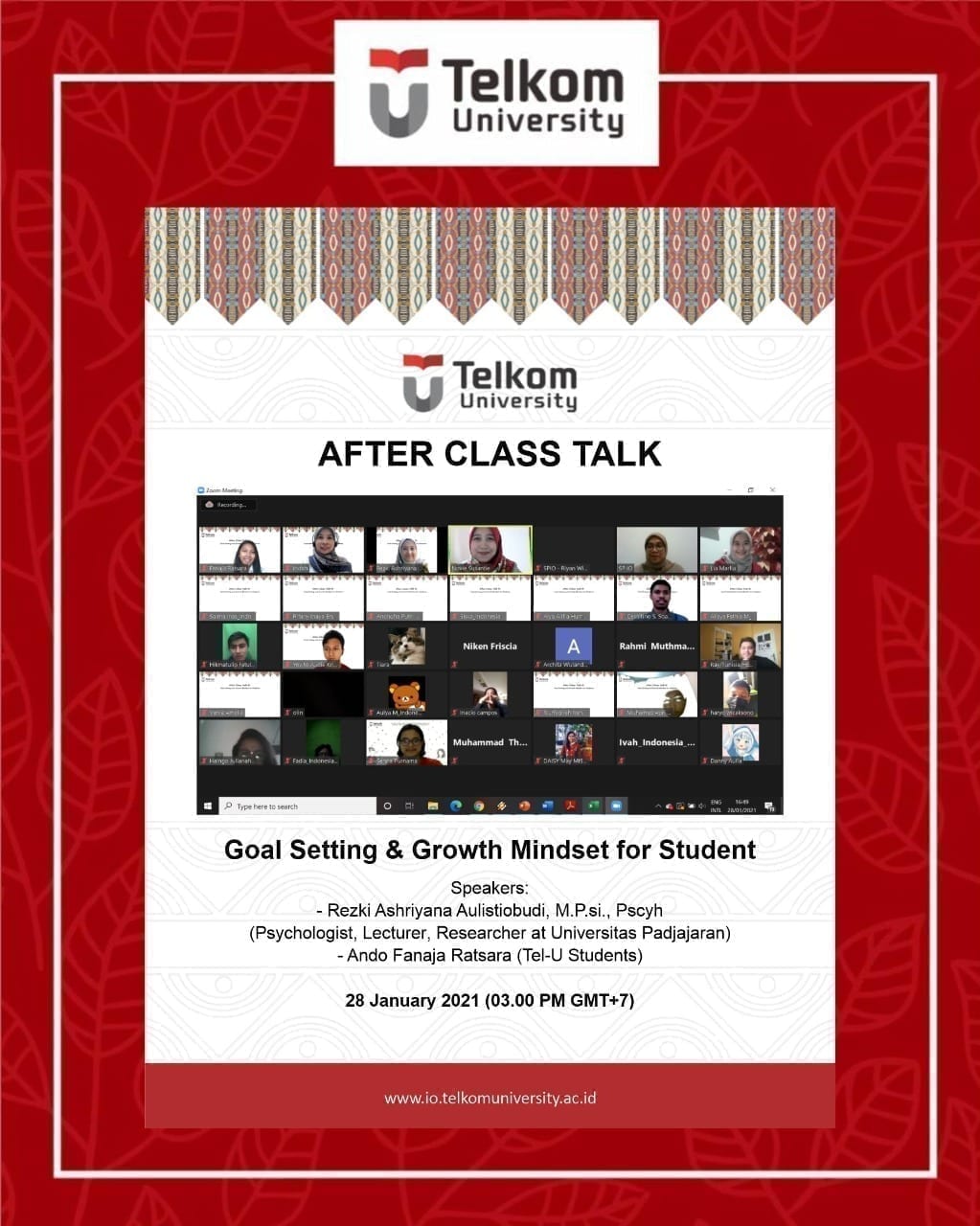 Goal Setting and Growth Mindset for Students, After Class Talk Series #1 Goal Setting and Growth Mindset for Students, After Class Talk Series #1