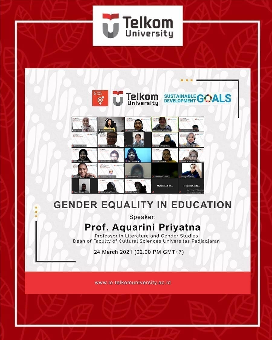 Gender Equality In Education, After Class Talk #3 Telkom Univ