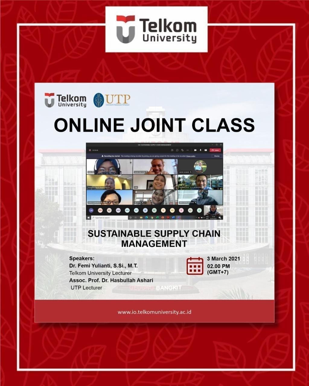 Sustainable Supply Chain Management, 3rd Online Joint Class Sustainable Supply Chain Management, 3rd Online Joint Class