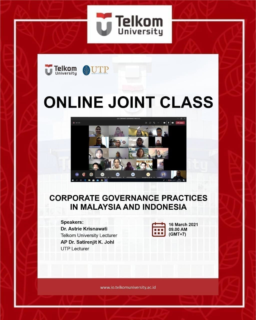 Corporate Governance Practices, the 7th Online Joint Class Corporate Governance Practices, the 7th Online Joint Class