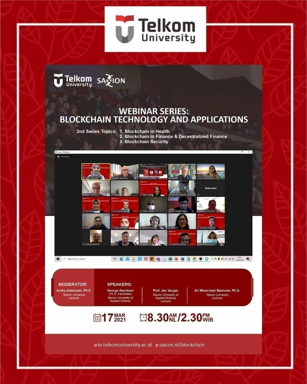 Blockchain Technology and Applications, Webinar Series 2 Blockchain Technology and Applications, Webinar Series 2