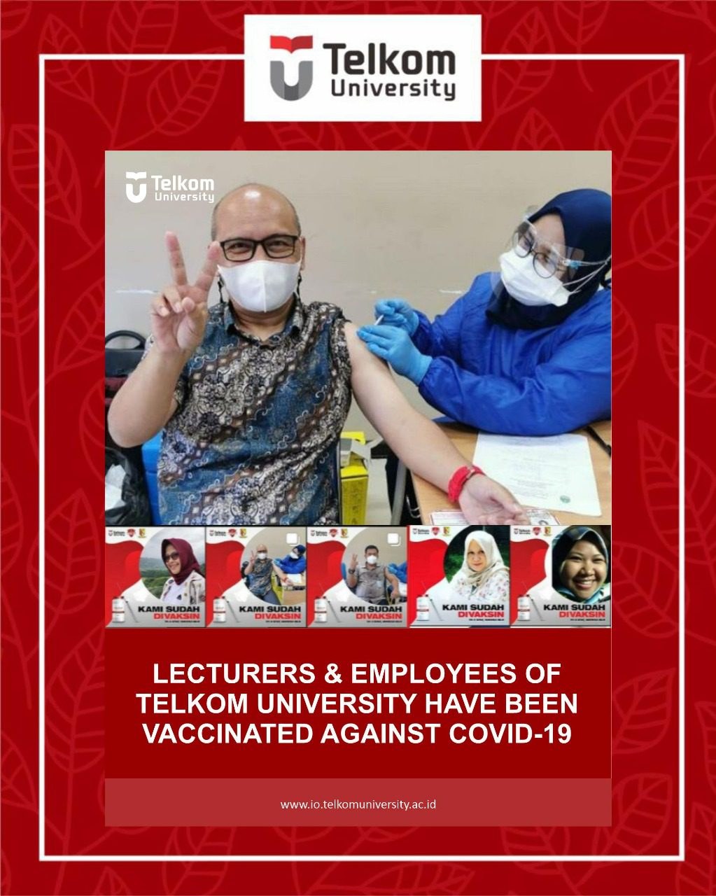 Lecturers and Employees of Telkom University Vaccinated! Lecturers and Employees of Telkom University Vaccinated!