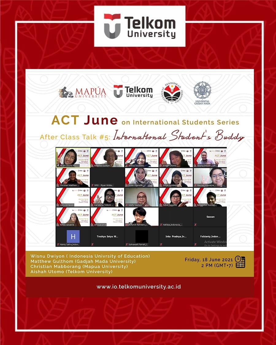 Foreign Students’ Buddy, ACT #5 Foreign Students’ Buddy, ACT #5