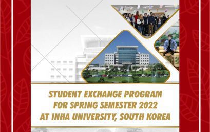 Nomination & Application Spring Exchange 2022 at INHA University