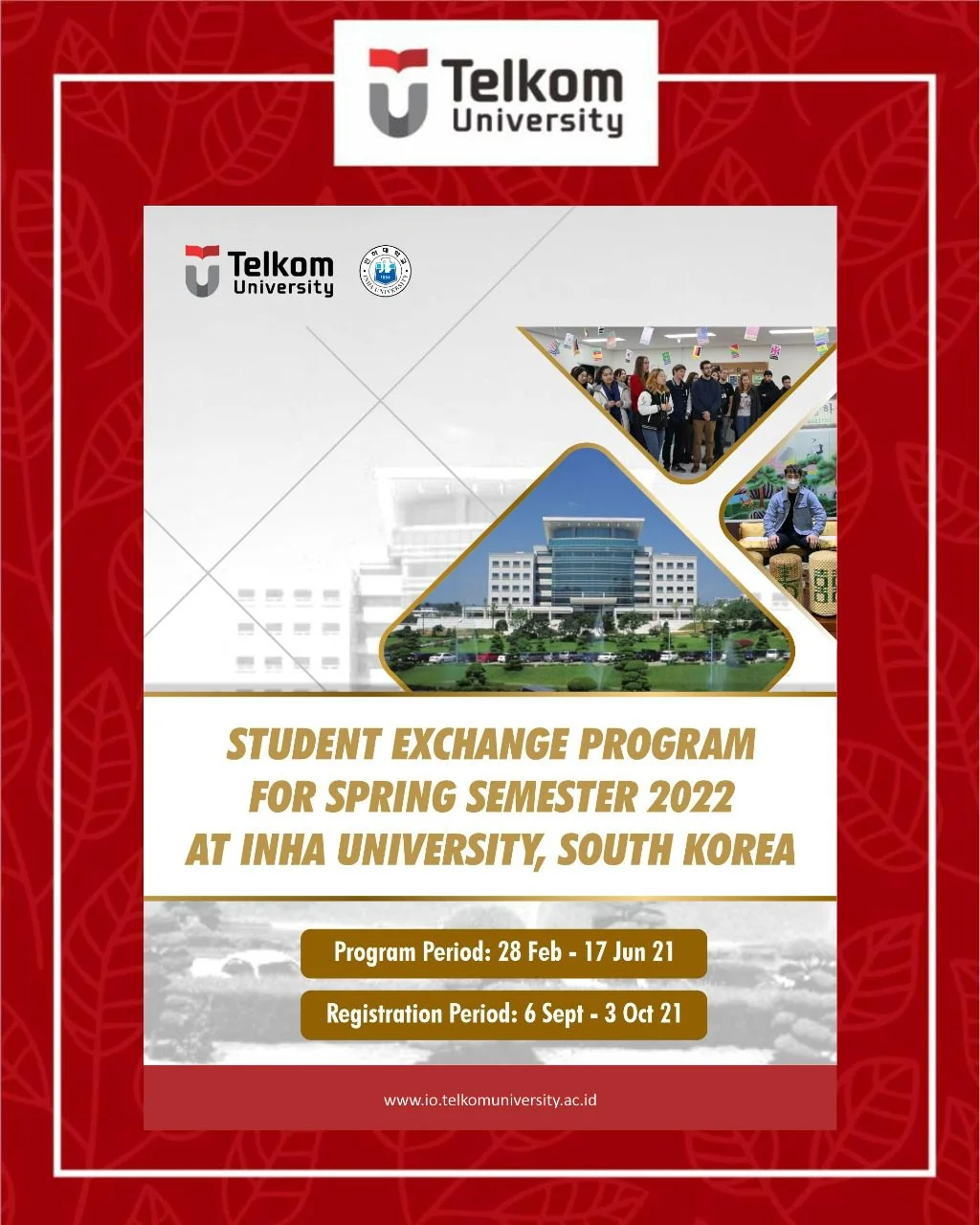 Nomination & Application Spring Exchange 2022 at INHA University Nomination & Application Spring Exchange 2022 at INHA University