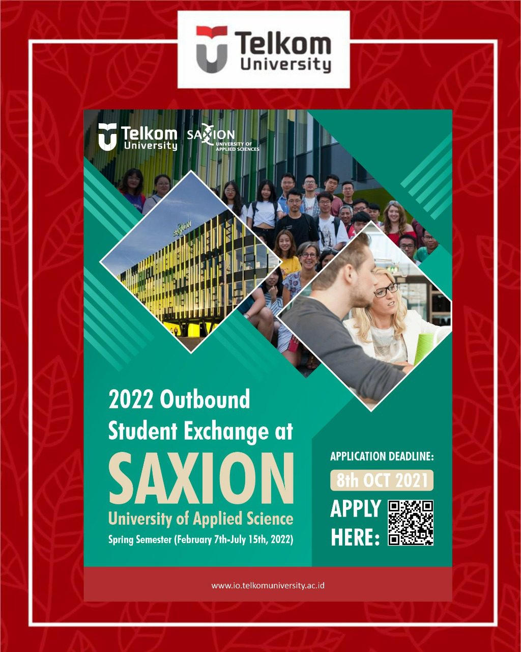 Saxion Updates: Outbound Student Exchange 2022 Saxion Updates: Outbound Student Exchange 2022