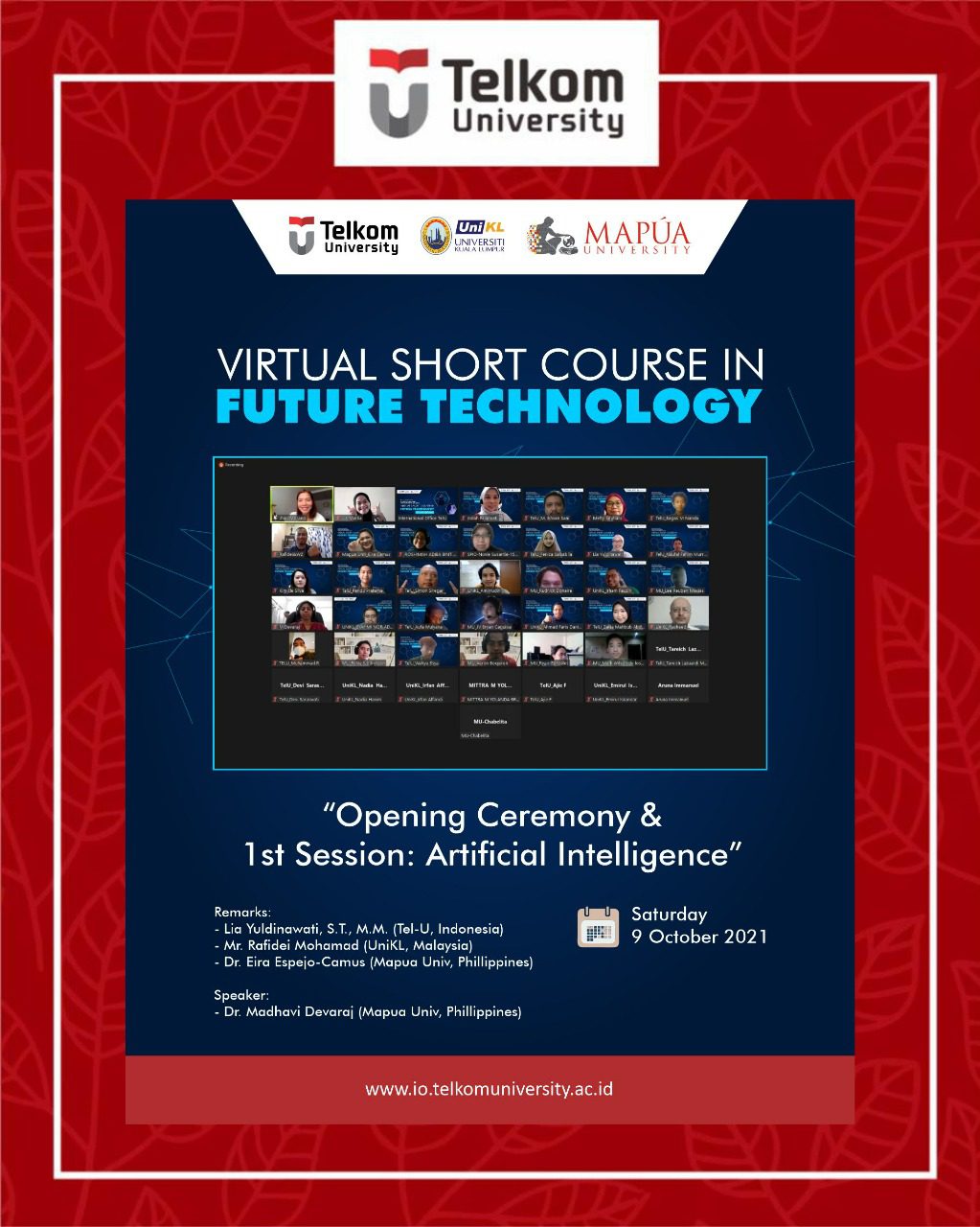 Future Technology Virtual Short Course: Kick-off & 1st Class Future Technology Virtual Short Course: Kick-off & 1st Class