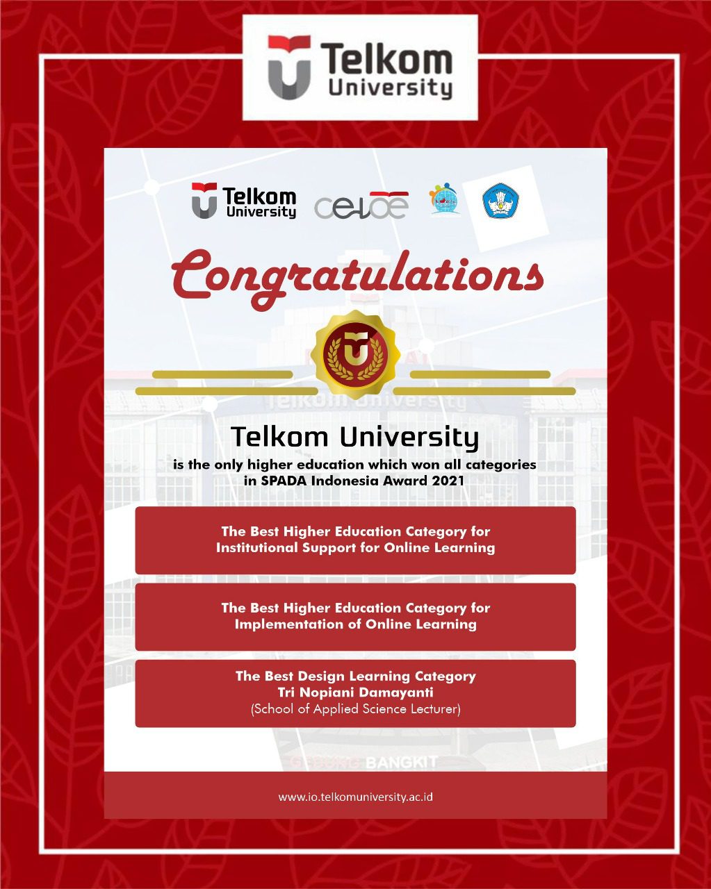 SPADA Awards Won by Telkom University SPADA Awards Won by Telkom University