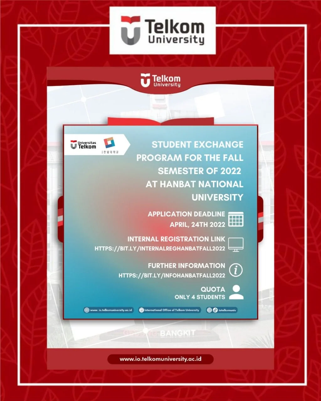 Fall Semester 2022 Exchange Program at Hanbat National University Fall Semester 2022 Exchange Program at Hanbat National University
