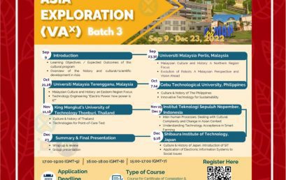 Virtual Asia Exploration (VAx) Batch 3 2022