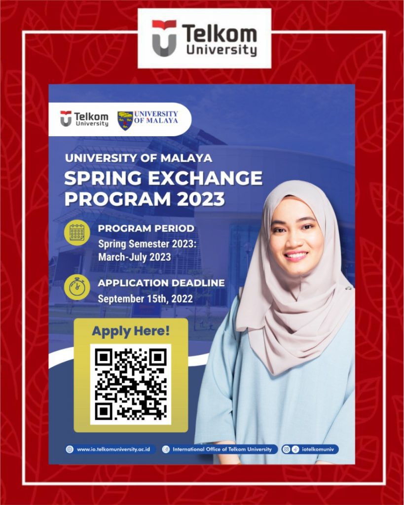 MALAYA SPRING EXCHANGE PROGRAM 2023. Telkom University