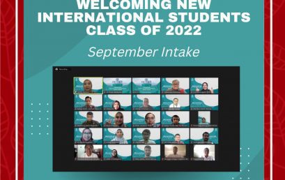 September 2022 Intake – Welcoming New International Student