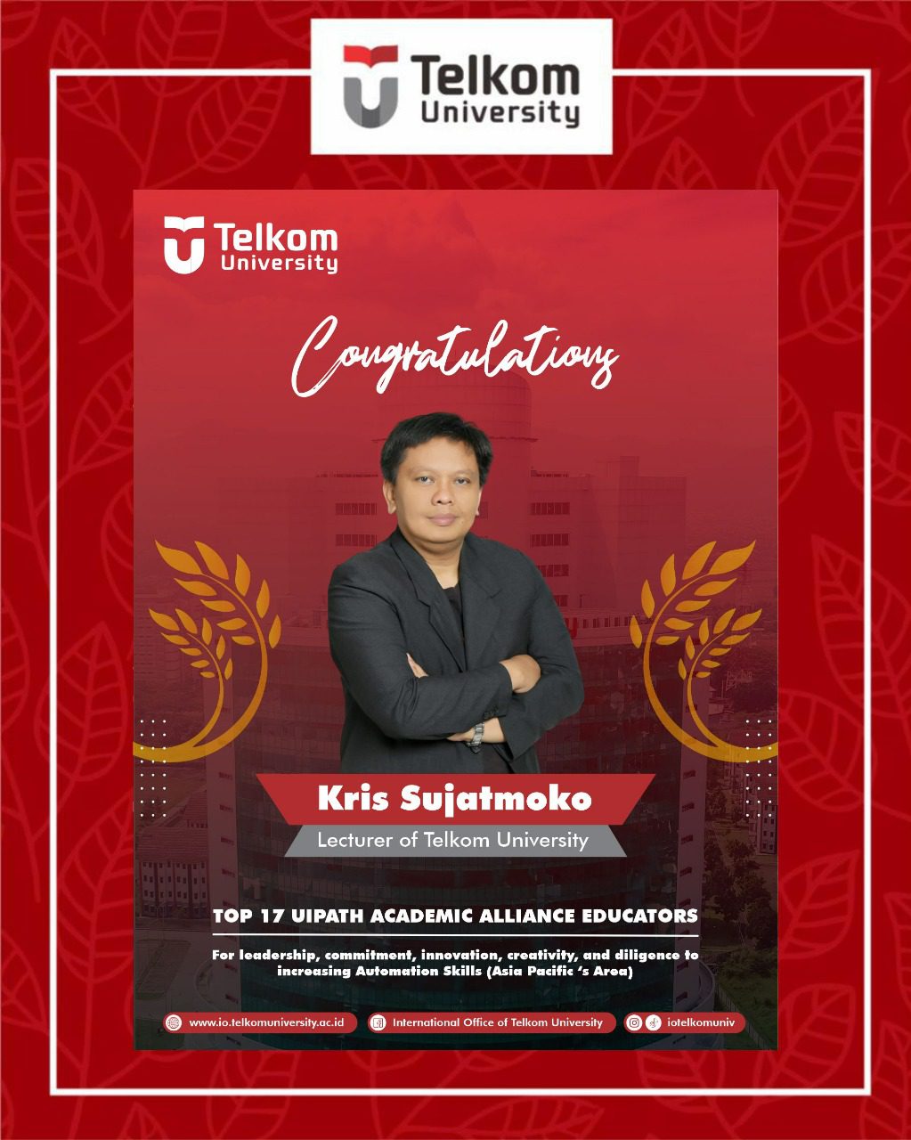 Kris Sujatmoko Won 2022 Visionary Educator Again Kris Sujatmoko Won 2022 Visionary Educator Again