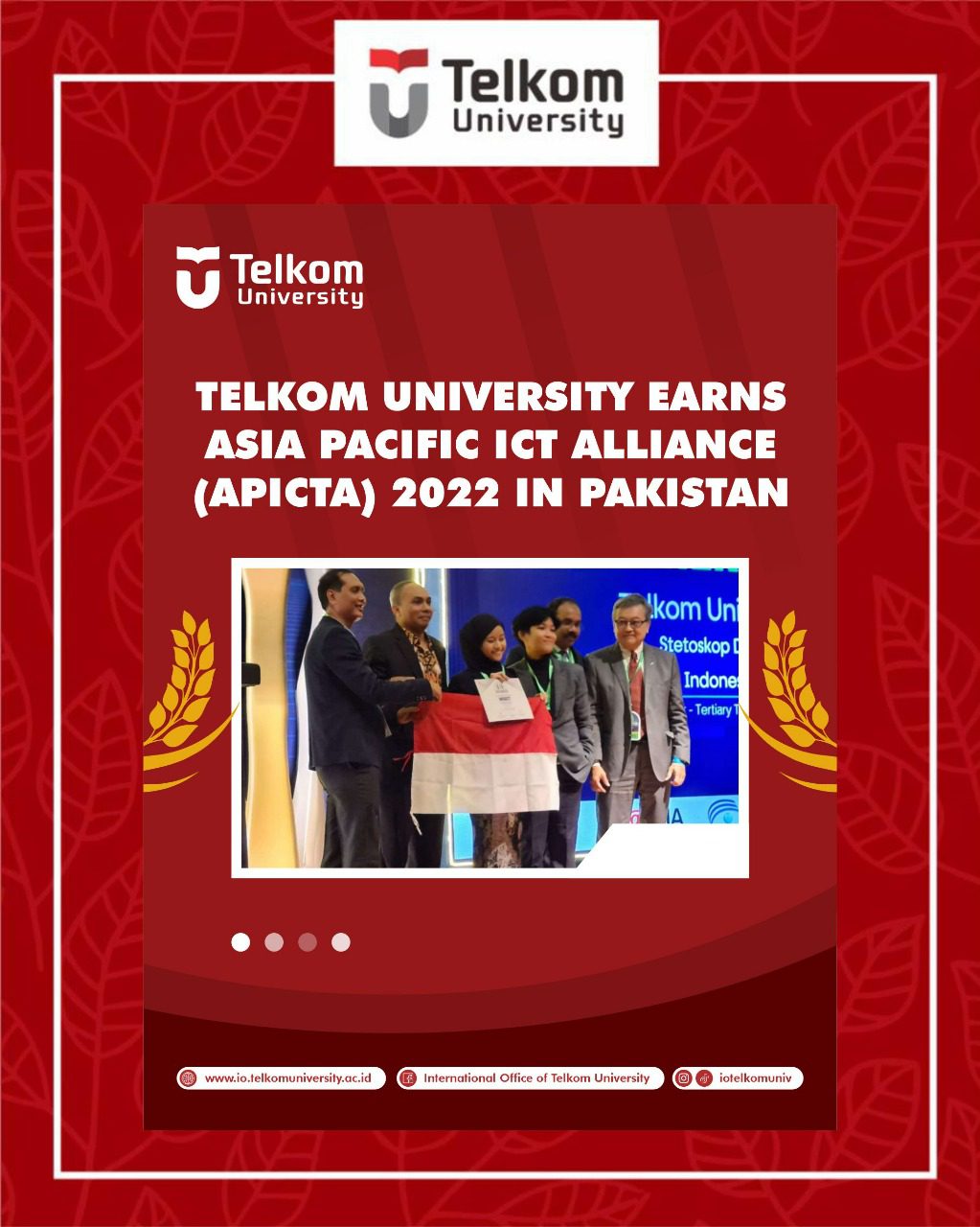 APICTA Awards 2022 Won by Telkom University APICTA Awards 2022 Won by Telkom University
