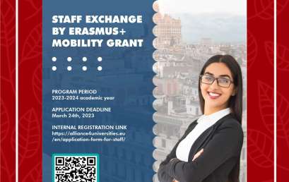 STAFF EXCHANGE BY ERASMUS+ MOBILITY GRANT