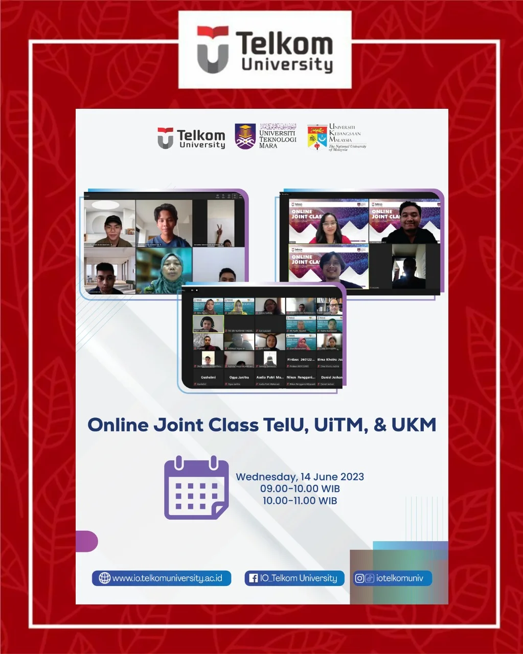 Joint Class TelU, UKM, and UiTM: New Insight, More Skills Unlocked! Joint Class TelU, UKM, and UiTM: New Insight, More Skills Unlocked!