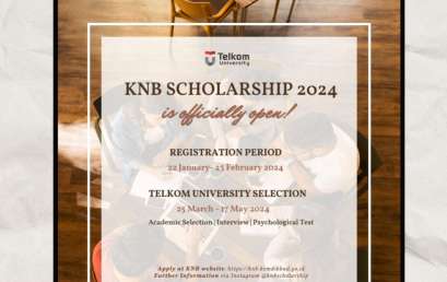 KNB SCHOLARSHIP 2024 AT TELKOM UNIVERSITY