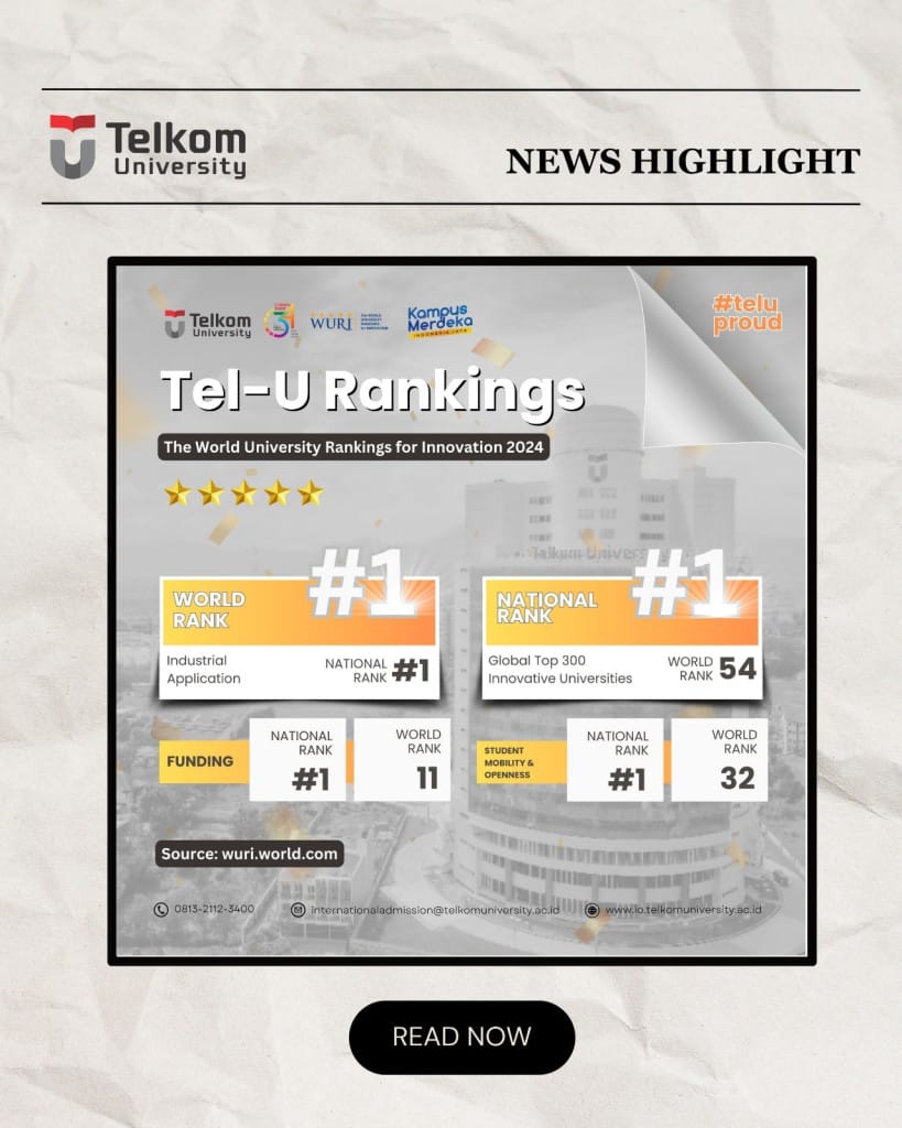 Tel-U Recognized as an Innovation Leader in WURI 2024 Rankings Tel-U Recognized as an Innovation Leader in WURI 2024 Rankings